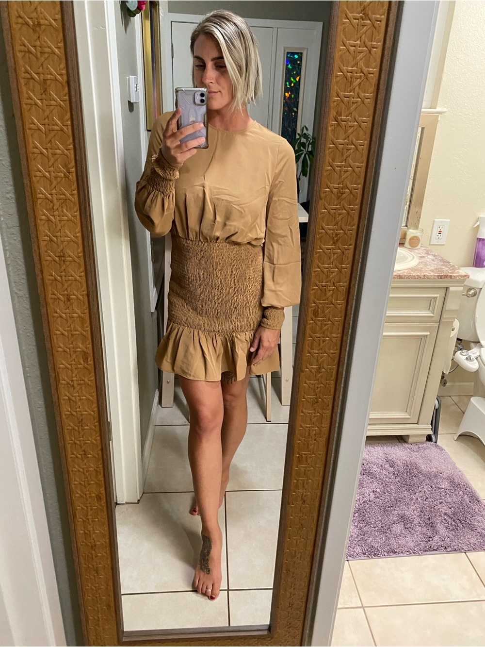 NWT Winter Muse Jasmine Smock Dress- Large
